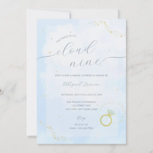 Convites Ela está no Chá de panela Cloud Nine