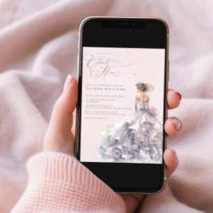 Convites Ela está no Chá de panela Cloud Nine Dreamy Pastel