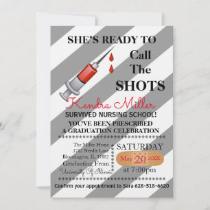 Convites Ela está pronta para chamar os sapatos de enfermag