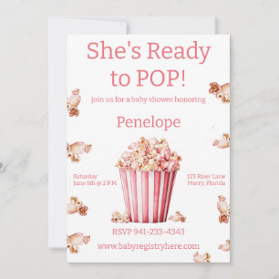Convites Ela está pronta para Pop rosa