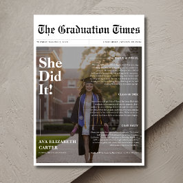 Convites Ela Fez Isso Graduação De Orçamento Foto Do Jornal