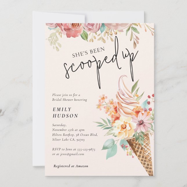 Convites Ela foi esfregada no Chá de panela (Frente)