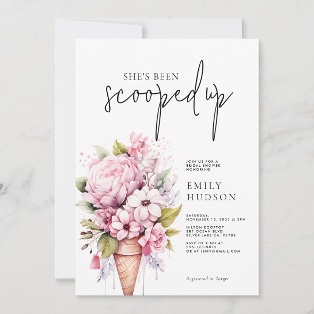 Convites Ela foi esfregada no Chá de panela (Frente)