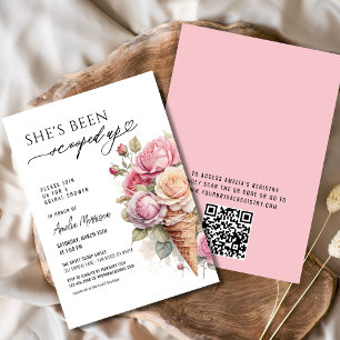 Convites Ela foi esfregada no Chá de panela Sorvete