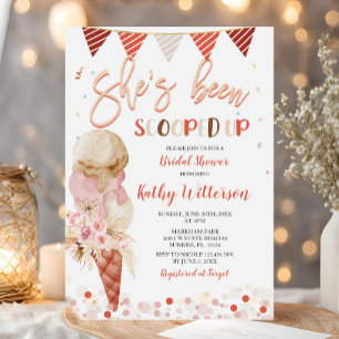 Convites Ela foi esfregada no Chá de panela Sorvete