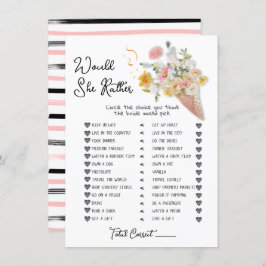 Convites Ela iria Preferencialmente cortar o jogo do Chá de