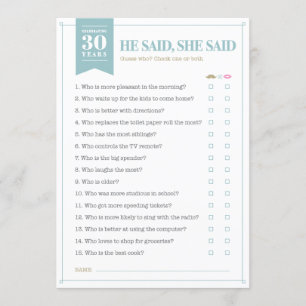 Convites Ele Disse, Ela Disse Jogo (Personalizável)