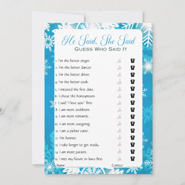 Convites Ele Disse Que Disse Jogo De Chá de panela (Frente)