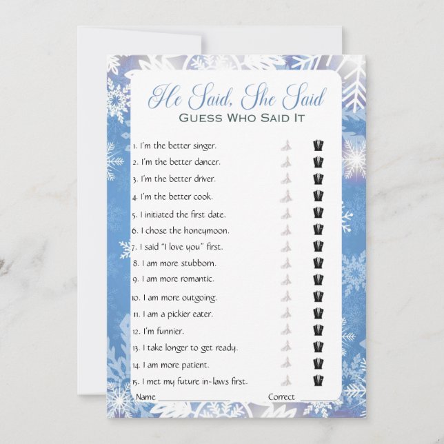 Convites Ele Disse Que Disse Jogo De Chá de panela (Frente)