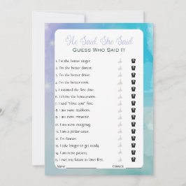 Convites Ele Disse Que Disse Jogo De Chá de panela