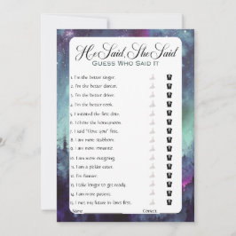 Convites Ele Disse Que Disse Jogo De Chá de panela