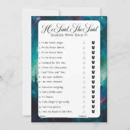 Convites Ele Disse Que Disse Jogo De Chá de panela