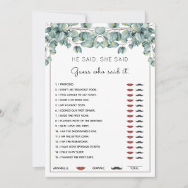 Convites Ele Disse Que Disse Que O Jogo Do Chá de panela Eu