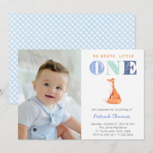 Convites Ele é o Wild ONE, primeiro aniversario Fox para B