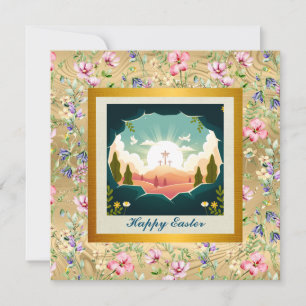 Convites Ele é Risen e Celebração da Ressurreição domingo