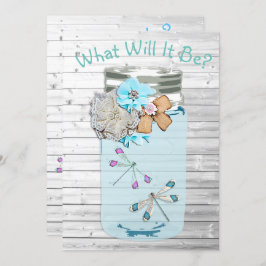 Convites Ele ou Ela, Chá de fraldas Gênero Revela Dragonfly