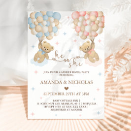 Convites Ele ou Ela Obedeça A Estimada Revelação De Gênero