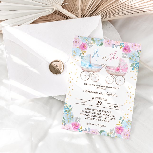 Convites Ele ou Ela Revelam o Gênero (Criador carregado)