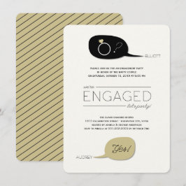 Convites Ele Perguntou E Ela Disse Sim! Festa de noivado