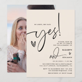 Convites Ele Perguntou Que Ela Disse Sim Foto Festa de noiv