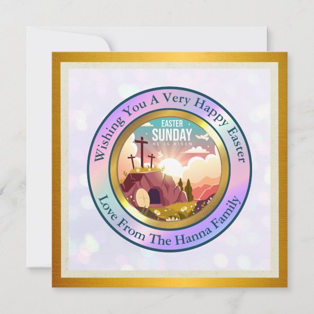 Convites Ele Ressuscitou e Celebração do Domingo de Ressurr (Frente)