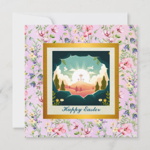 Convites Ele Ressuscitou e Celebração do Domingo de Resurre