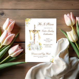 Convites Ele Ressuscitou Páscoa Cristã