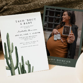 Convites ELEANOR Cactus Taco Bout um Chá de fraldas de bebê