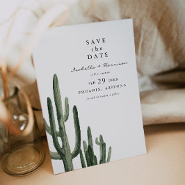 Convites Eleanor - Mínimo Saquaro Cactus Salve a Data