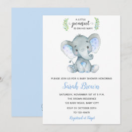 Convites Elefante, Bebê, Chamas, Pequeno amendoim