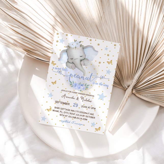 Convites Elefante - Chá Botânico Elegante (Criador carregado)