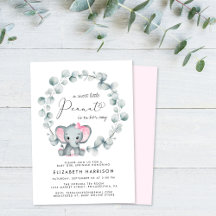 Elefante Eucalyptus Baby Girl Sprinkle