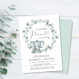Convites Elefante Eucalyptus Casais Baby Sprinkle