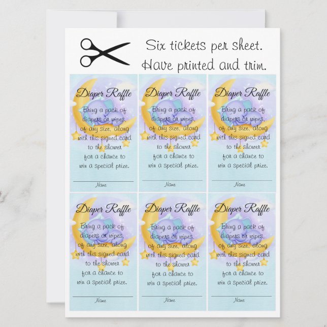 Convites Elefante Garoto Doce Fralda Raffle (Frente)