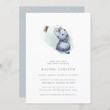 elefante giro com chá de fraldas de borboleta