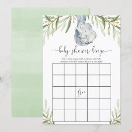 Convites Elefante neutro de gênero do jogo do chá de fralda