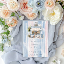 Convites Elegance French Café Chá de fraldas