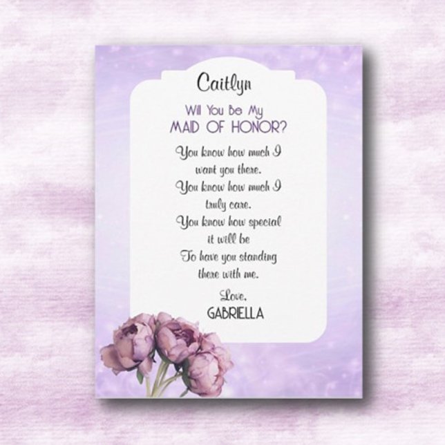 Convites Elegância BOHO! Você será minha Dama de Honra cart (Criador carregado)