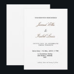 Convites Elegância clássica com script simples<br><div class="desc">Convite Simples de Casamento Genérico com Script de Elegância ClássicoEste convite elegante de casamento apresenta um roteiro clássico e um simples design verde-aquarela ,  excelente para casamento clássico,  casamento vintage,  casamento da primavera ou casamento de verão. Ver todas as peças correspondentes na coleção</div>