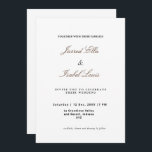 Convites Elegância clássica com script simples<br><div class="desc">Convite Simples de Casamento Genérico com Script de Elegância ClássicoEste convite elegante de casamento apresenta um roteiro clássico e um simples design verde-aquarela ,  excelente para casamento clássico,  casamento vintage,  casamento da primavera ou casamento de verão. Ver todas as peças correspondentes na coleção</div>
