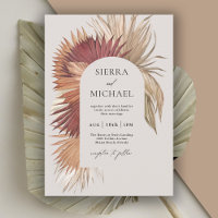 Elegância Costeira de Boho Tropical Oasis