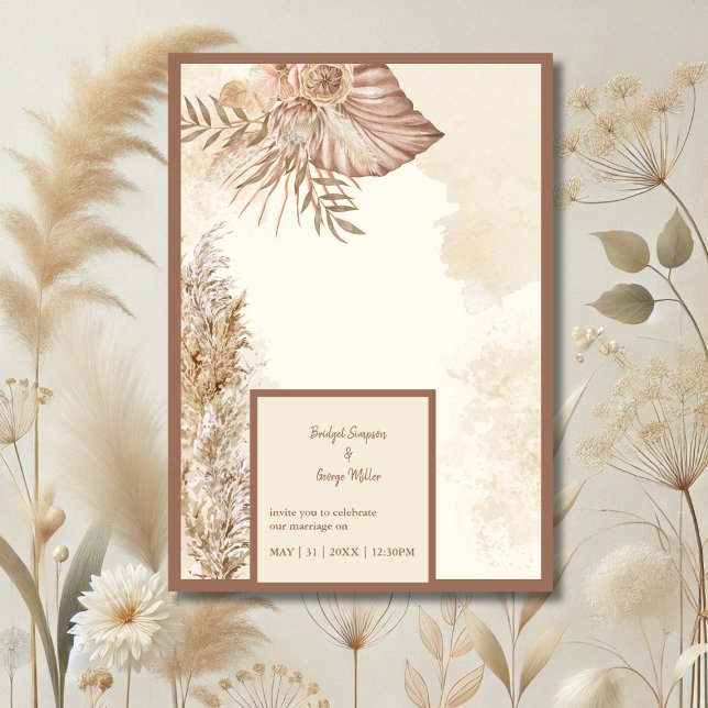 Convites Elegância de Casamento Chic Moderno do eterno (Criador carregado)