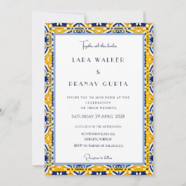 Convites Elegância de casamento de primavera inspirada em T