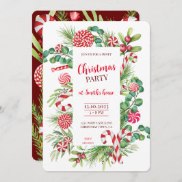 Convites Elegância de menta-pimenta