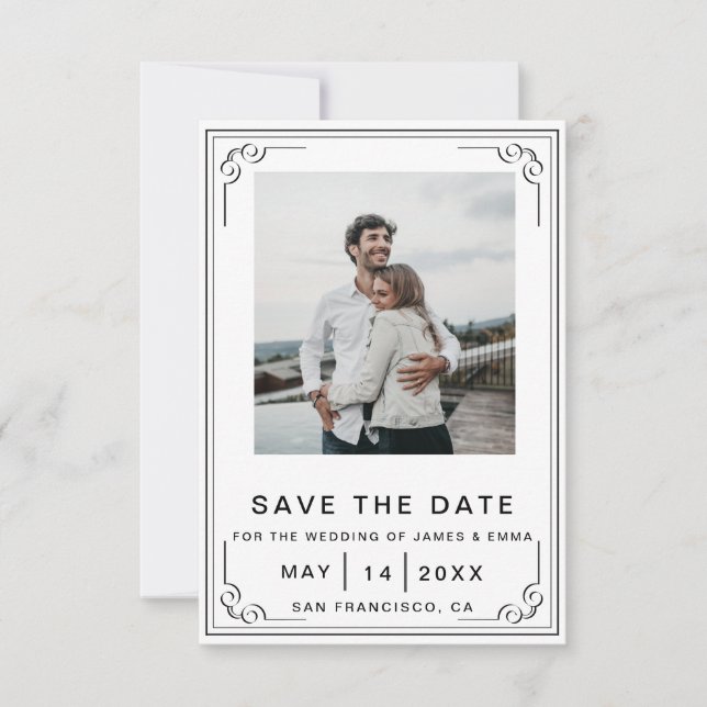 Convites Elegância do eterno Personalize seu casamento mode (Frente)