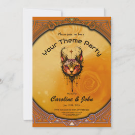 Convites elegância fundamental: Um retrato de um gato.