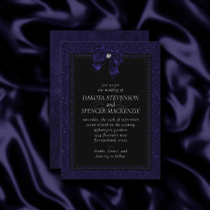 Convites Elegância Gótica   Arco Roxo Moody
