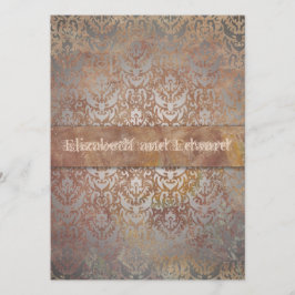Convites Elegância Italiana Vintage Tuscan Damask