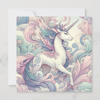 Convites Elegância Mística: Sussurros Pastel Kirin