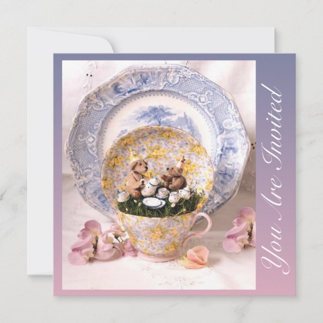 Convites Elegância Whimsical (Frente)